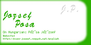 jozsef posa business card